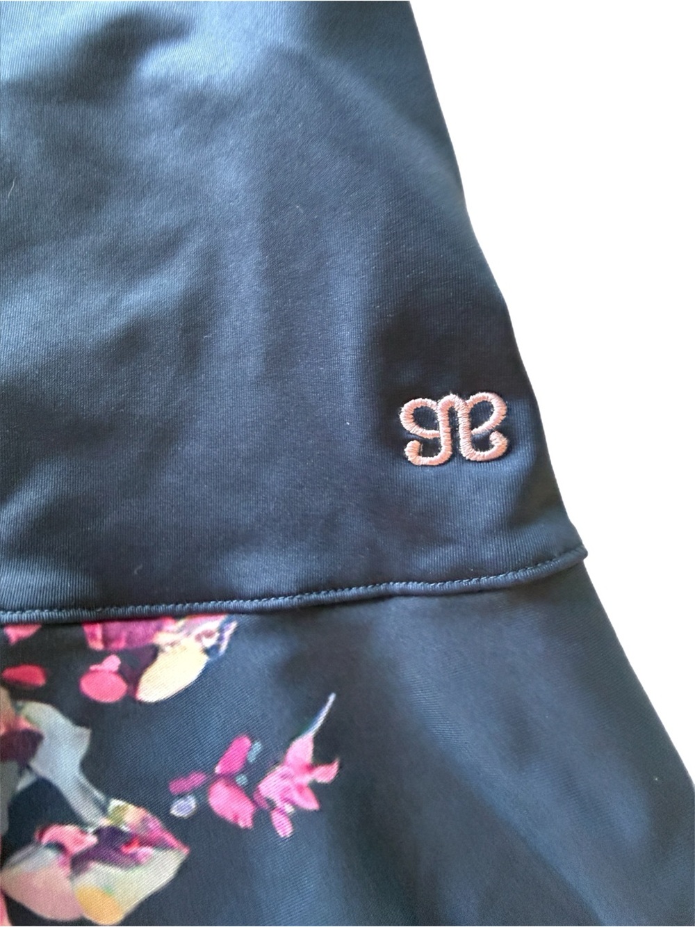 Albion Dahlia Navy Floral Ruffle Swim Skirt - Picture 3 of 6